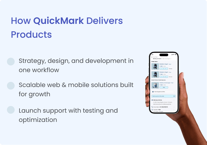 How QuickMark Delivers Products